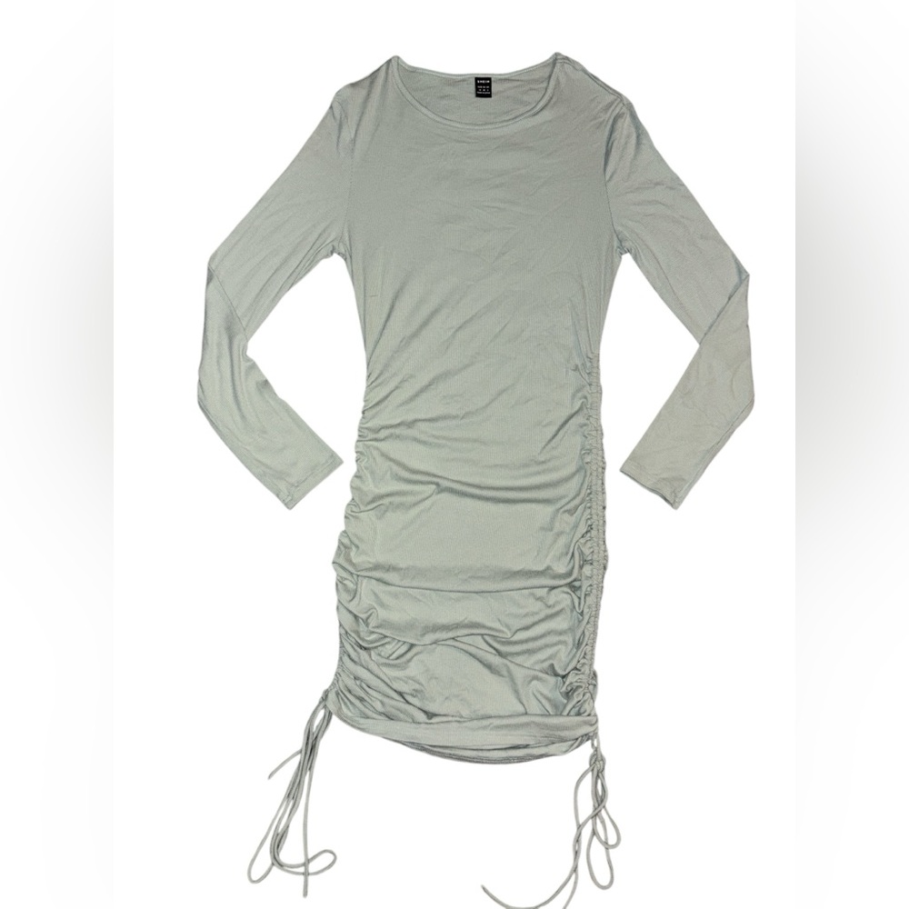 Ribbed Knit Dress in Sage Green